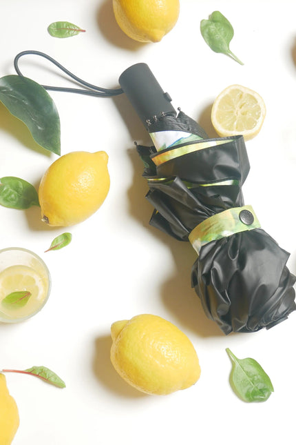 Lemon Umbrella – Vibrant, Windproof & UPF50+ Protection.