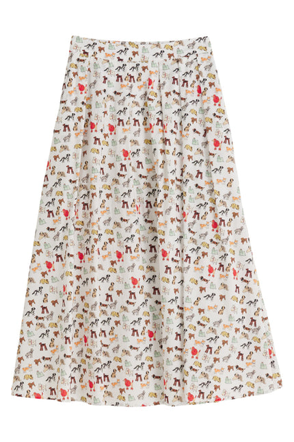 Lizea Dogs Day Midi Shirt - Multicoloured - Styled