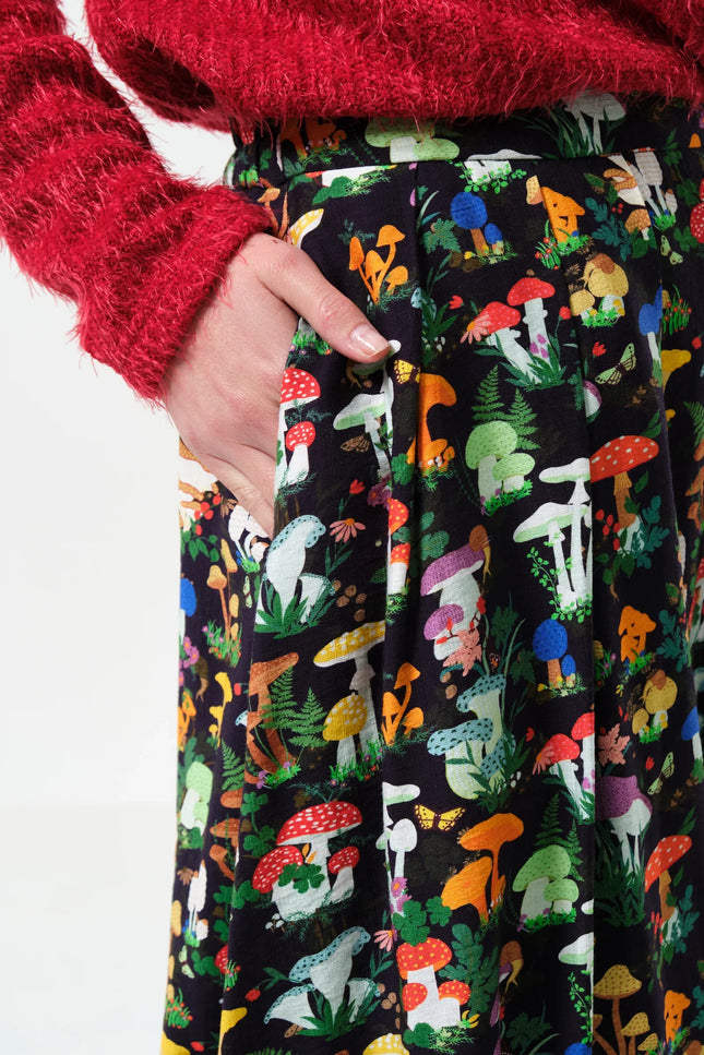 Lizea Toadstool Tales Print Midi Skirt - Detail 2