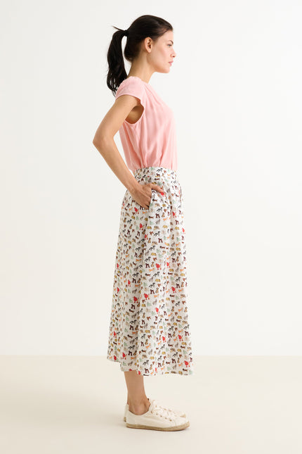 Lizea Dogs Day Midi Shirt - Multicoloured - Detail 1