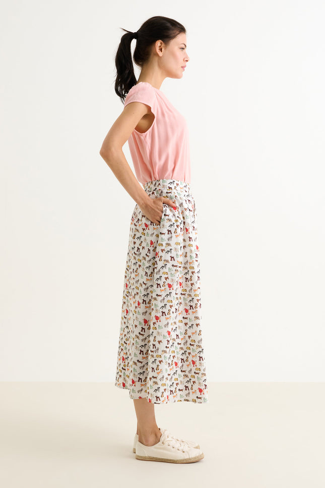 Lizea Dogs Day Midi Shirt - Multicoloured - Detail 1