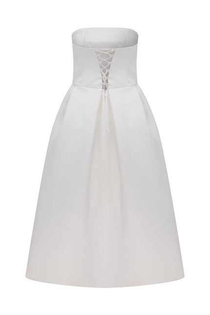 Nazli Ceren | Lola Midi Dress in Vanilla Ice