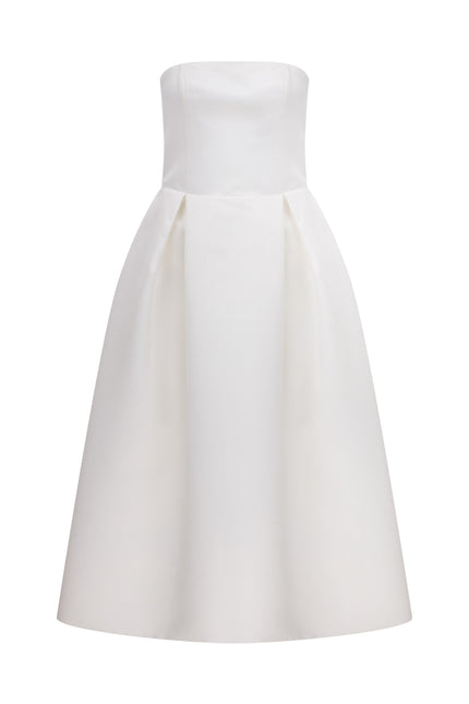 Nazli Ceren | Lola Midi Dress in Vanilla Ice