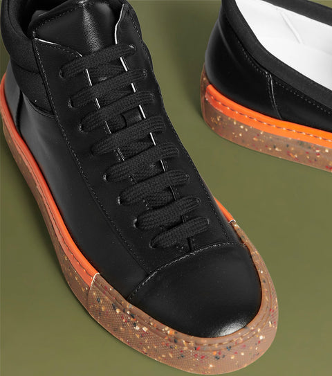 O2 Monde | Laurie Sneakers black velvet