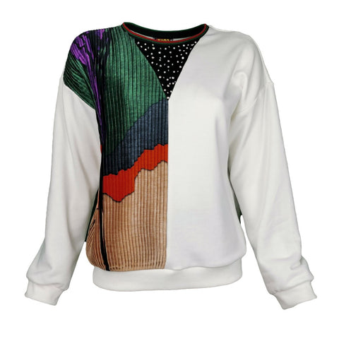 Bluza plisowana Lalipop Design | z kryształkami