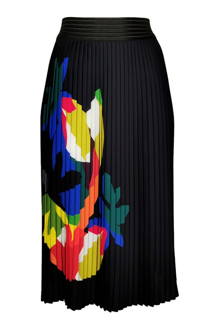 Lalipop Design | Pleated Midi skirt with bright colorful digital print
