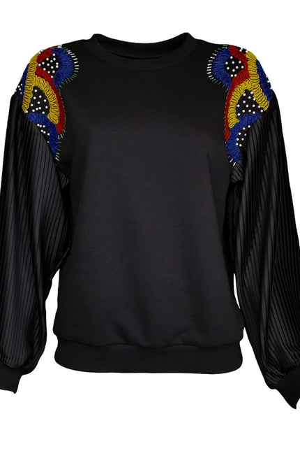 Lalipop Design | Sweatshirt with embroidered shoulders
