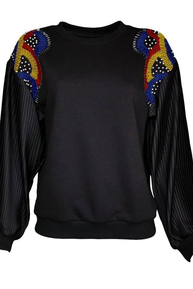 Lalipop Design | Sweatshirt with embroidered shoulders