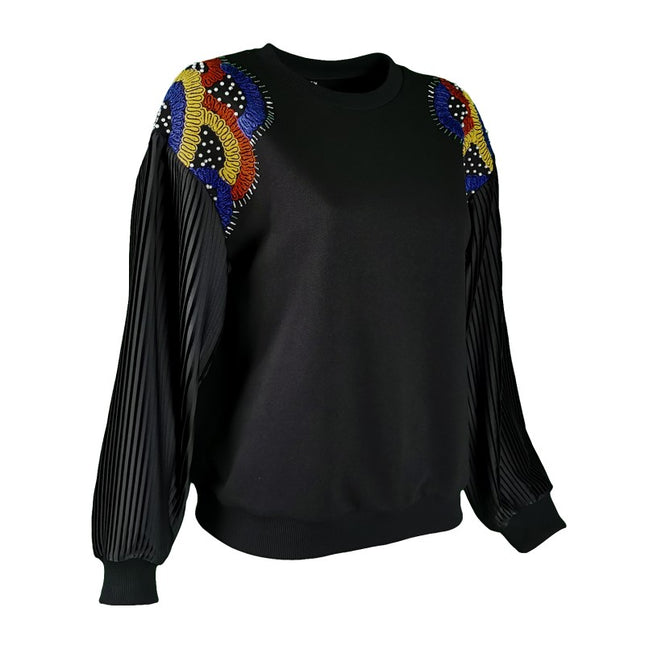 Lalipop Design | Sweatshirt with embroidered shoulders