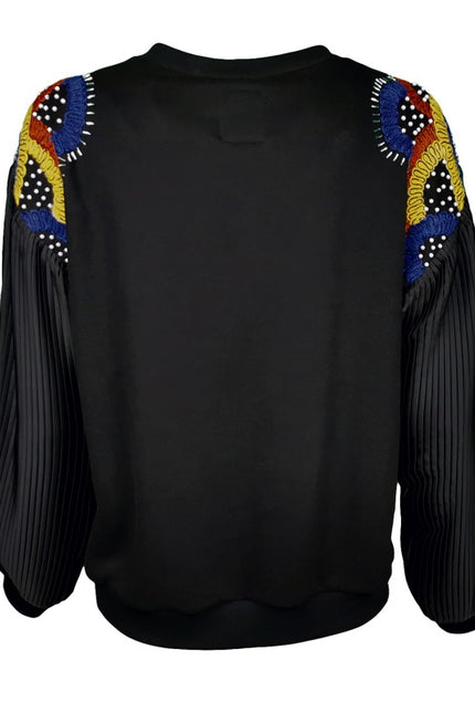 Lalipop Design | Sweatshirt with embroidered shoulders