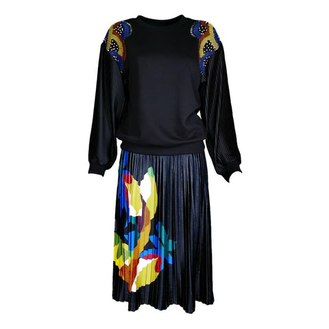 Lalipop Design | Bluza z haftowanymi rękawami 