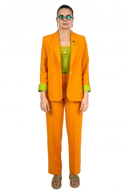 Lalipop Design | Wide Leg Trousers orange