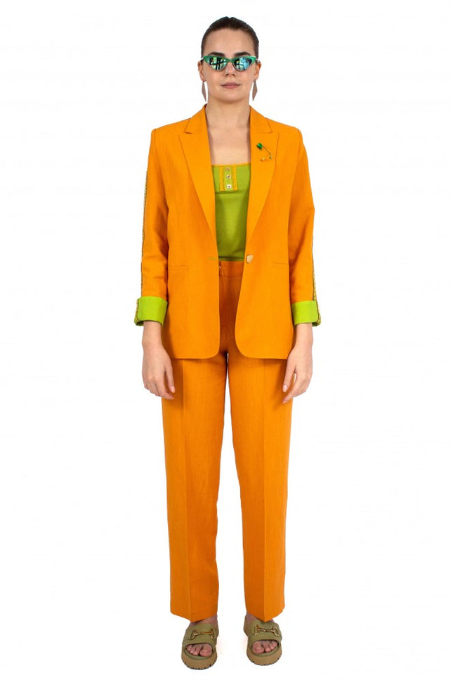 Lalipop Design | Wide Leg Trousers orange