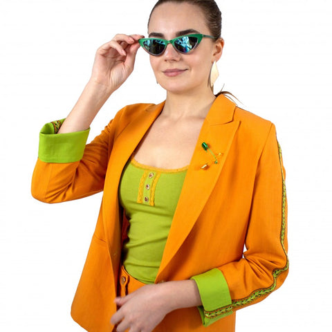 Lalipop Design | Tailored Blazer orange