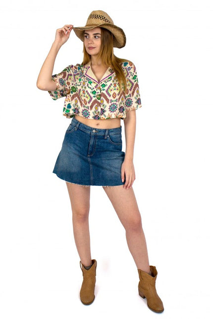 Lalipop Design | Boho Style Crop Shirt