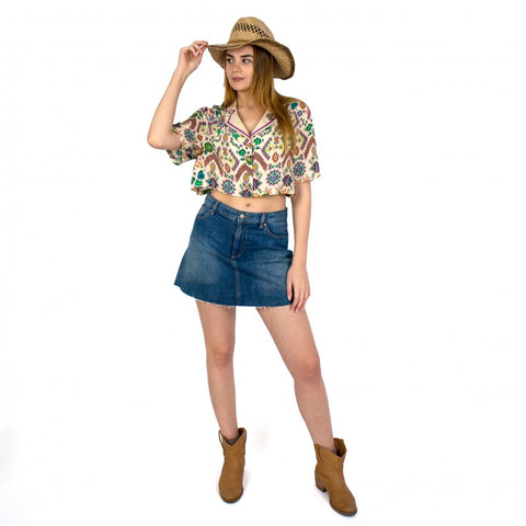Lalipop Design | Boho Style Crop Shirt