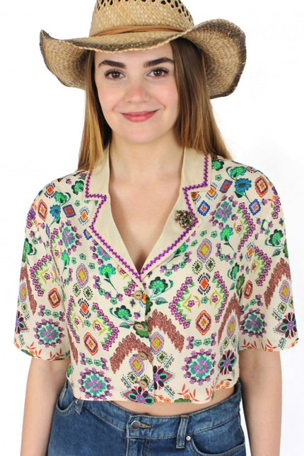 Lalipop Design | Boho Style Crop Shirt