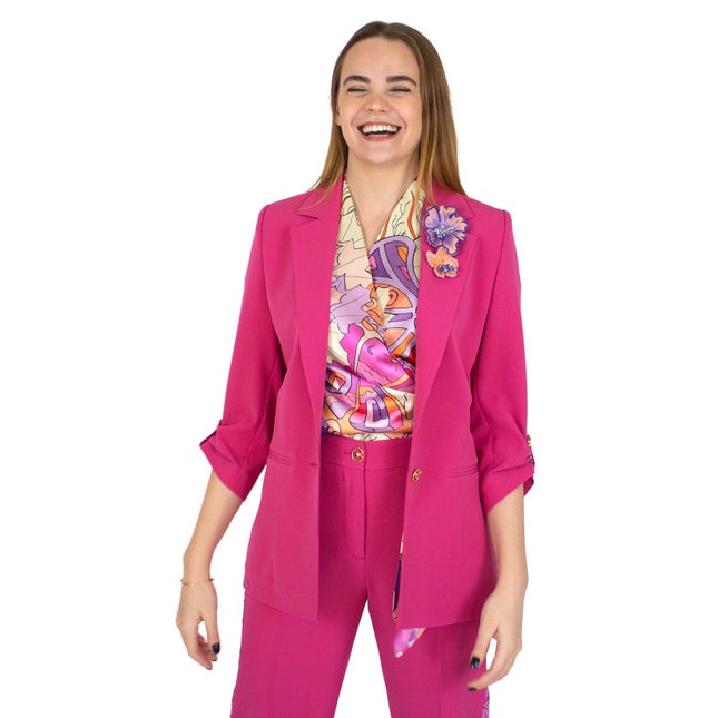 Lalipop Design | Tailored Unlined Blazer fuchsia