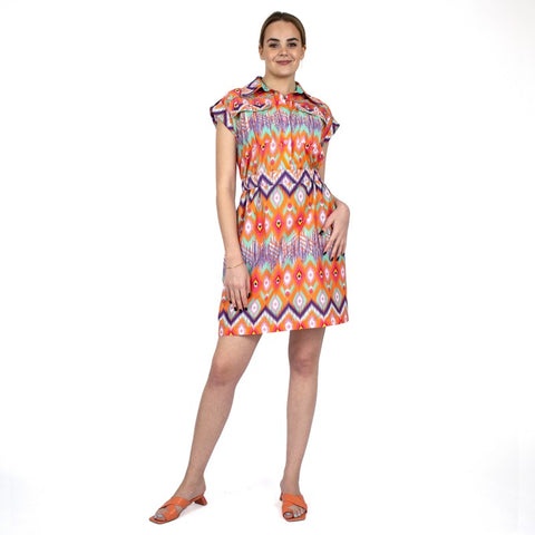 Lalipop Design | Mini sukienka w zygzakowaty wzór