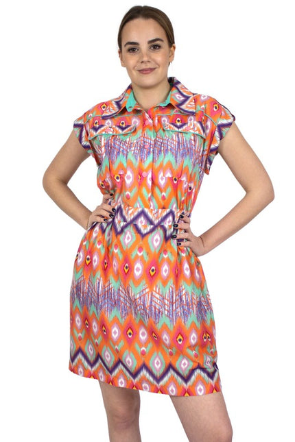 Lalipop Design | Mini sukienka w zygzakowaty wzór