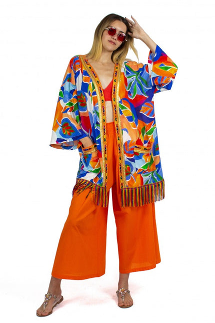 Lalipop Design | Wide Leg Trousers orange