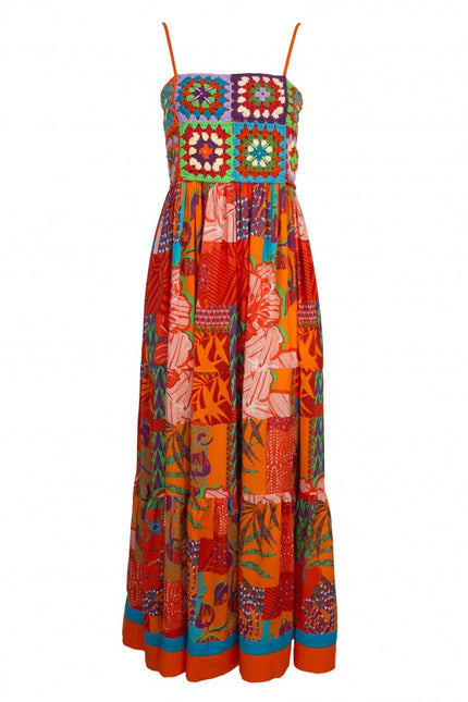 Lalipop Design | Maxi dress with handmade crochet top