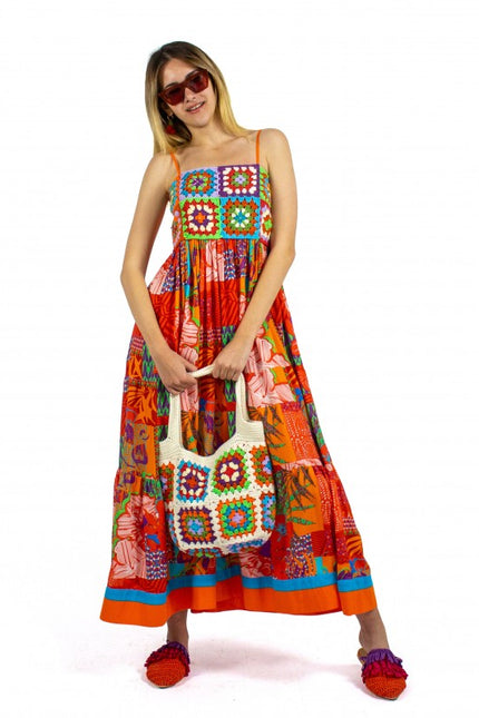 Lalipop Design | Maxi dress with handmade crochet top