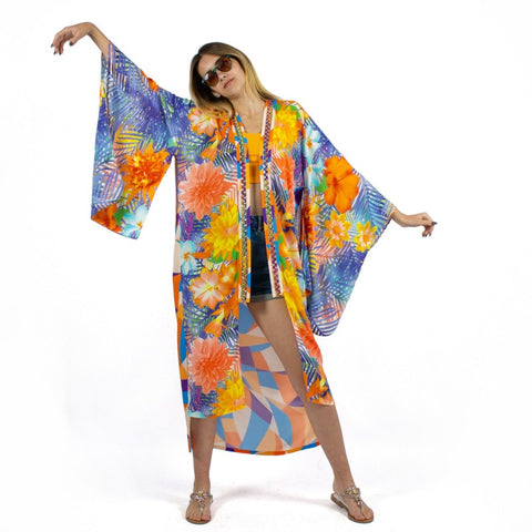 Lalipop Design | Kimono with embroidery and fringe details
