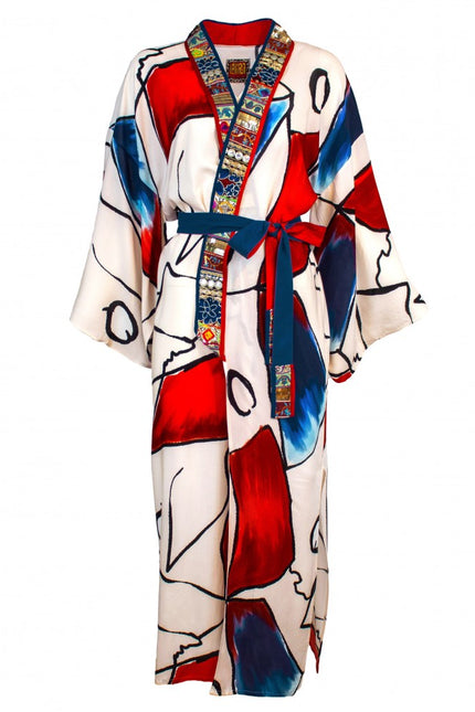 Lalipop Design | Abstract Kimono embellished with embroidery details