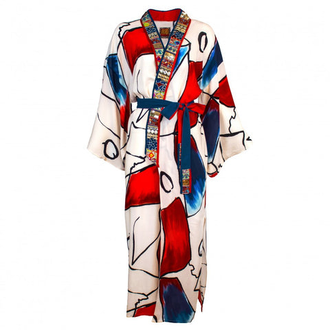 Lalipop Design | Abstract Kimono embellished with embroidery details