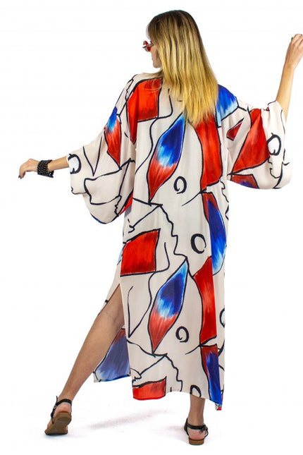 Lalipop Design | Abstract Kimono embellished with embroidery details