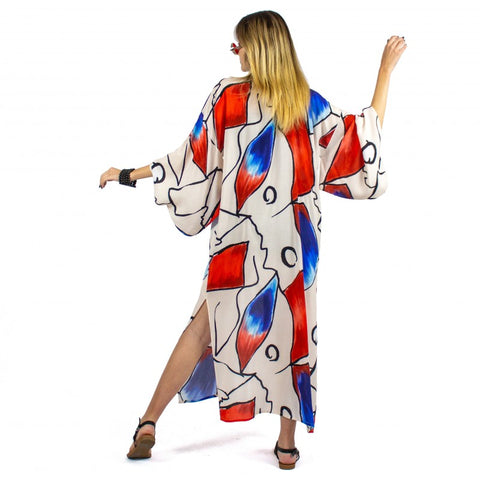 Lalipop Design | Abstract Kimono embellished with embroidery details