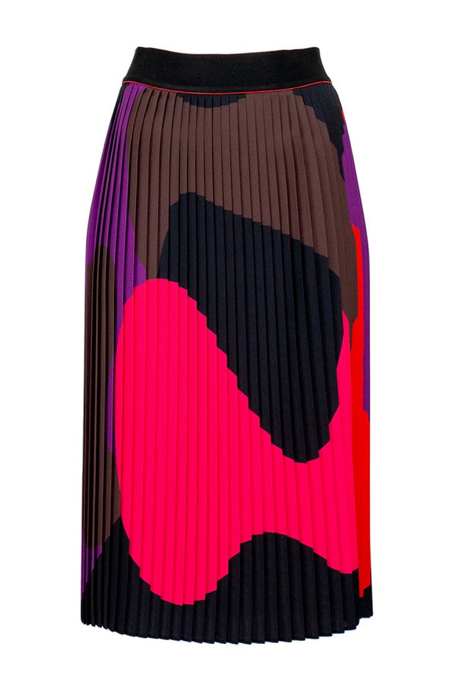 Lalipop Design | Abstract design pleated Midi skirt