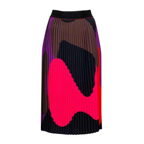 Lalipop Design | Abstract design pleated Midi skirt