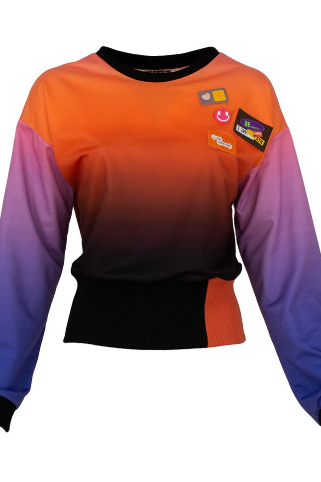 Lalipop Design | Ombre Cropped Sweatshirt