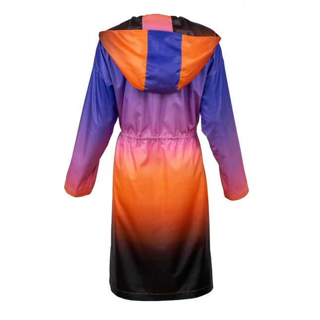 Lalipop Design | Ombre Rain Long Coat with hoodie