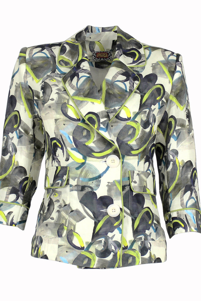 Lalipop Design | Pipe Trimmed Double Breasted Blazer