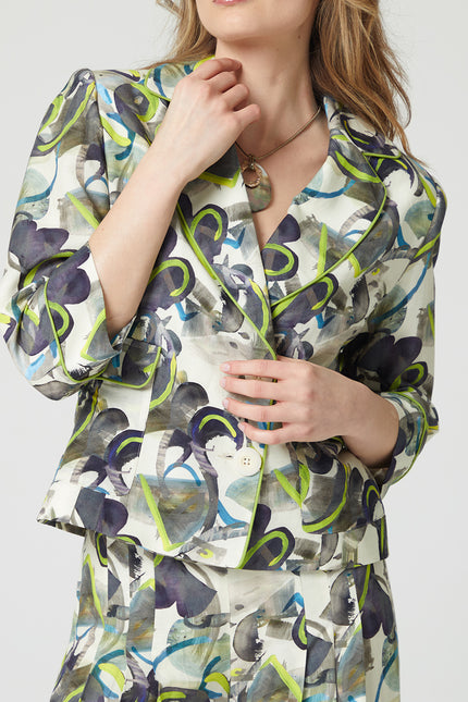 Lalipop Design | Pipe Trimmed Double Breasted Blazer