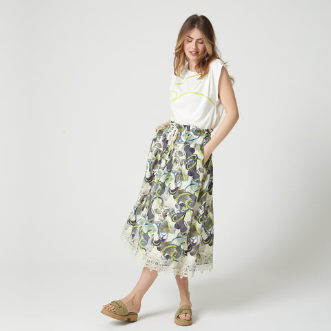 Lalipop Design | Falbaniasta midi spódnica