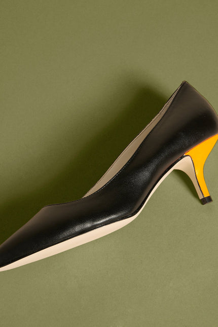 O2 Monde | Lois Heels black velvet