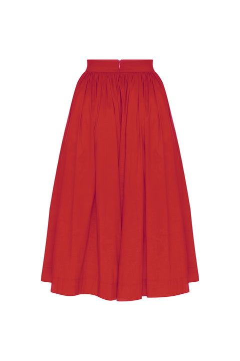 Nazli Ceren | Lou Lou Midi Skirt red