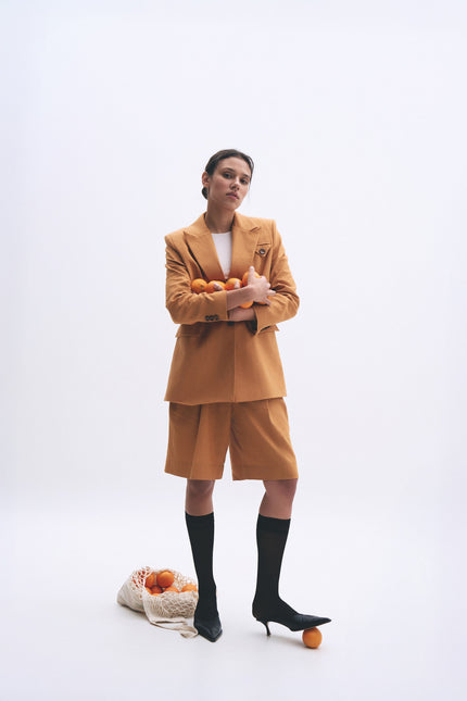 BÚDZIKO | SIENNA LINEN BERMUDA SHORTS