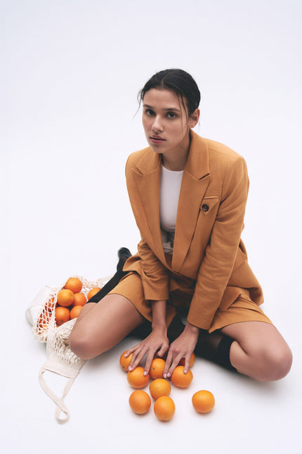 BÚDZIKO | SIENNA LINEN BERMUDA SHORTS