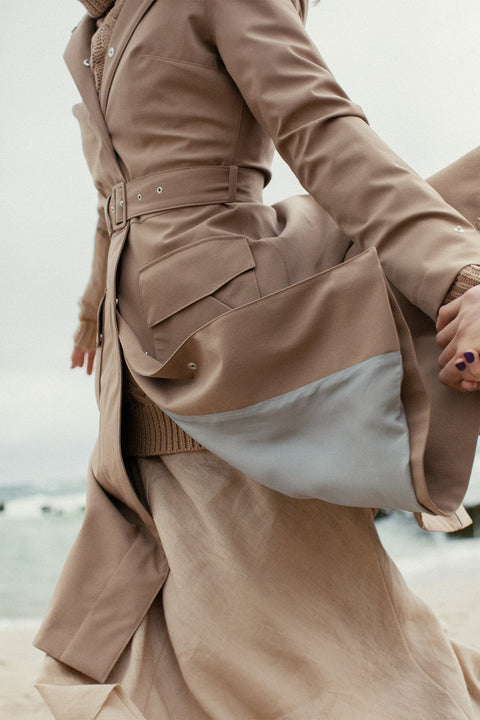 Ducktail Rainwear I SAND FLARE RAINCOAT - recycled materials