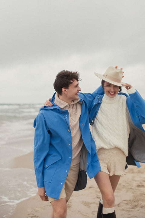 Ducktail Rainwear I OCEAN BLUE CITY RAINCOAT - materiały pochodzące z recyklingu