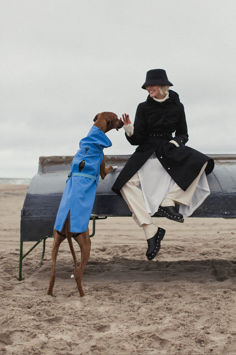 Ducktail Rainwear I BLACK FLARE RAINCOAT - recycled materials