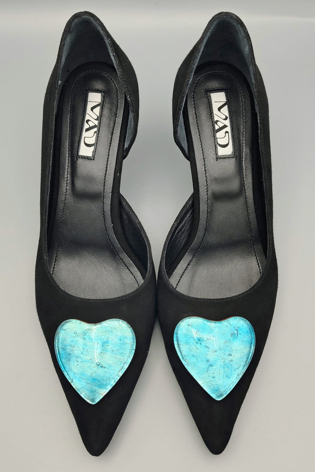 MAD about Turquoise stiletto heels with memory foam insole. 