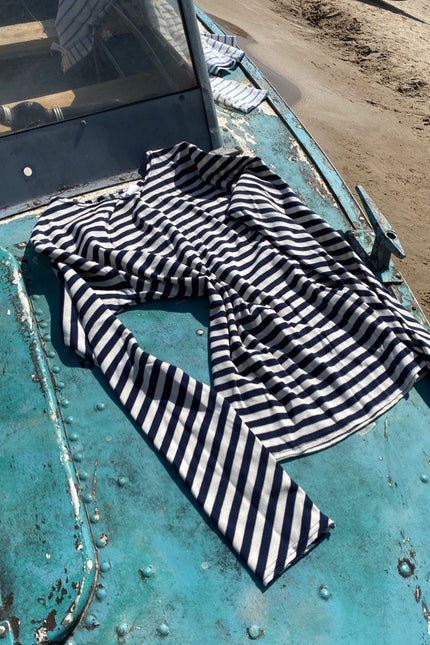Anna Led | Fitted Slim Striped Long-Sleeve Top MARE