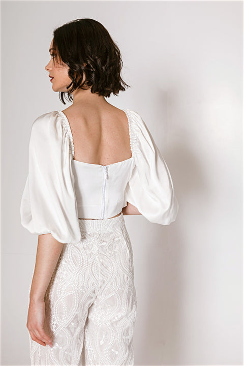 Five p.m. | Piña Top & Skirt Set White
