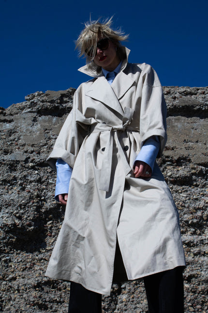 Anna Led | Double -Breasted Belted Trench Coat AGATA